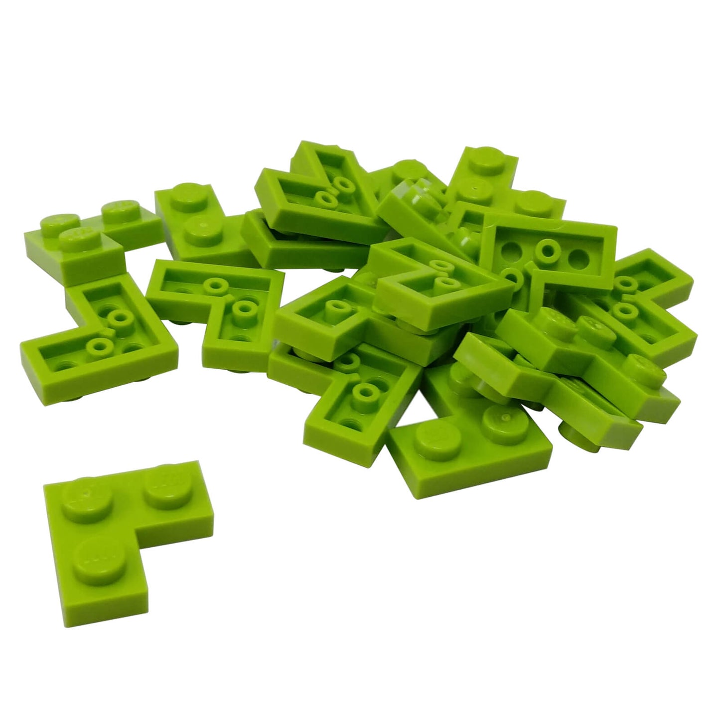 LEGO plate 2x2 corner part 2420 L shaped plate lime