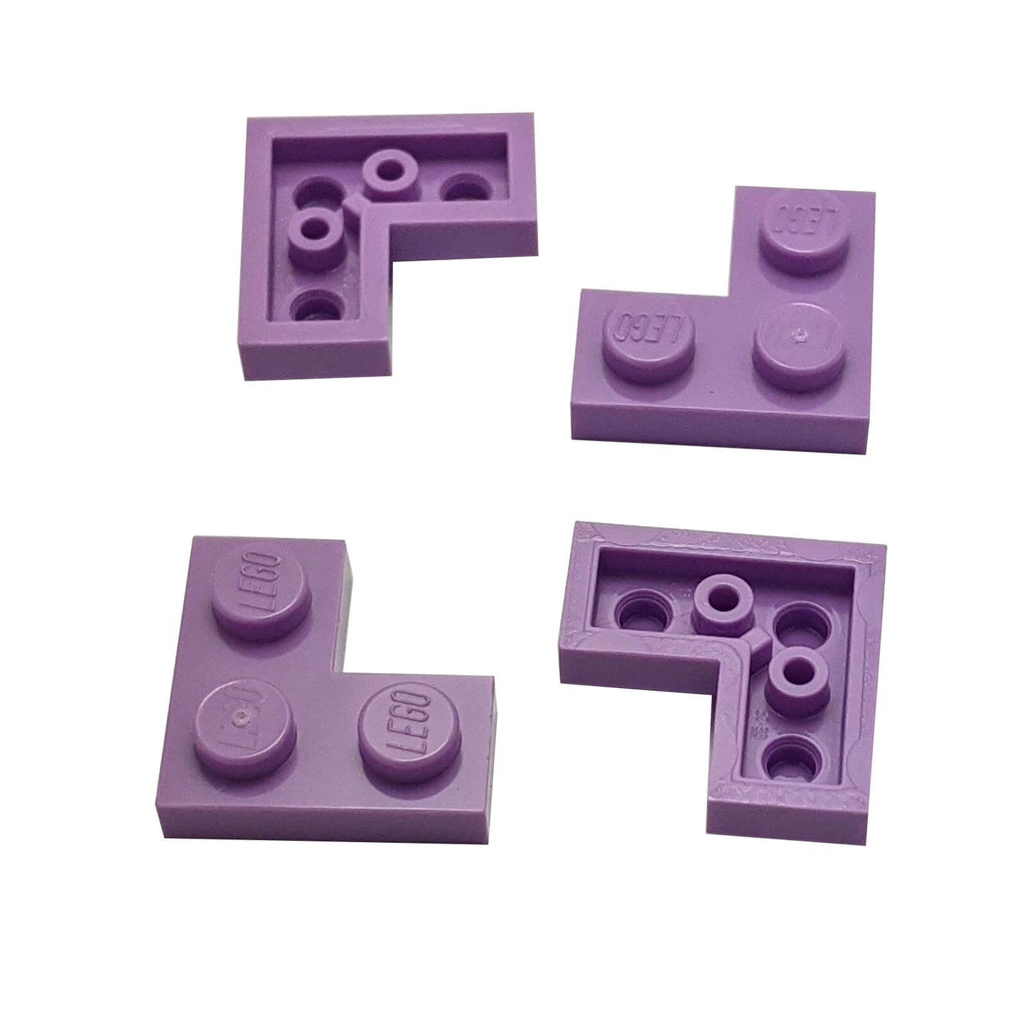 LEGO plate 2x2 corner part 2420 L shaped plate medium lavender