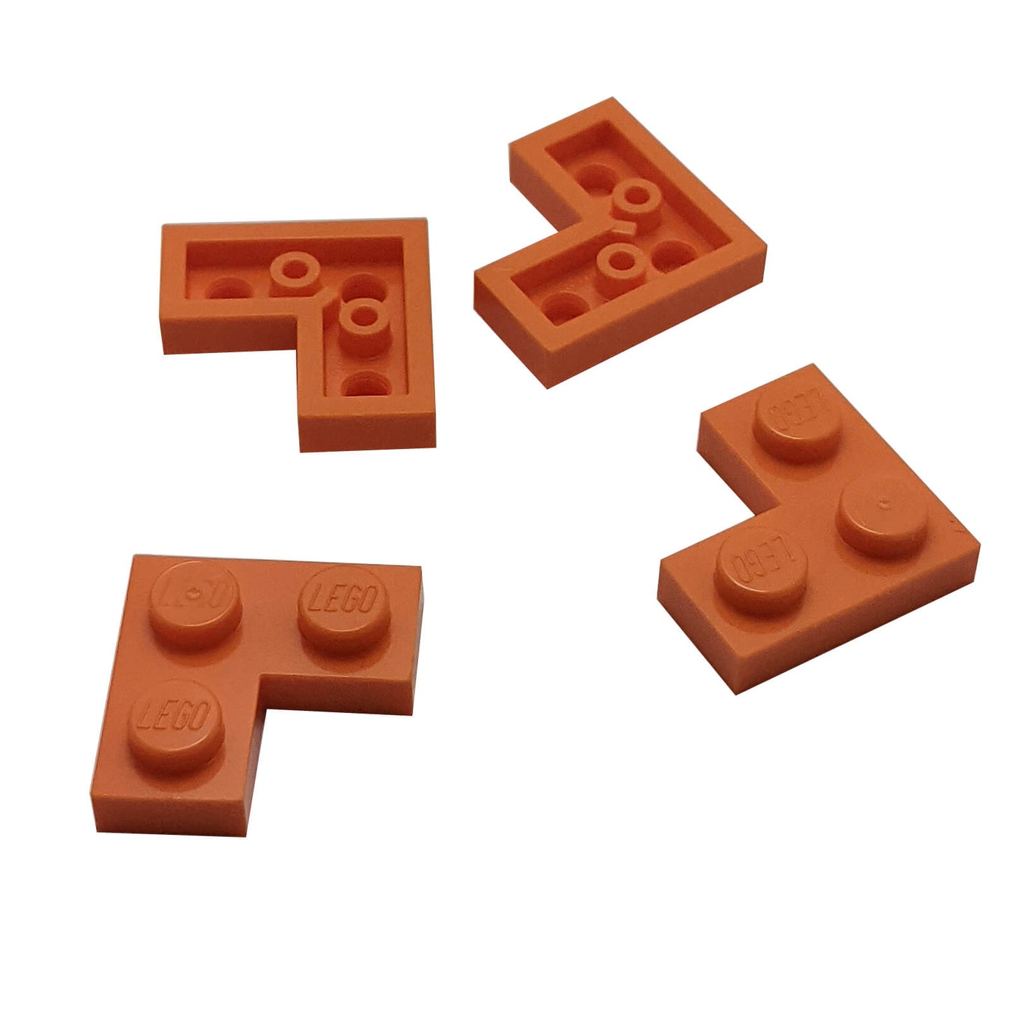LEGO plate 2x2 corner part 2420 L shaped plate orange