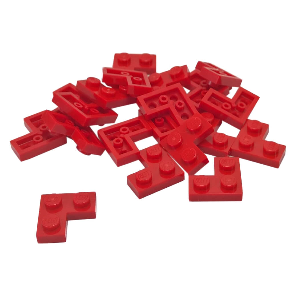 LEGO plate 2x2 corner part 2420 L shaped plate red