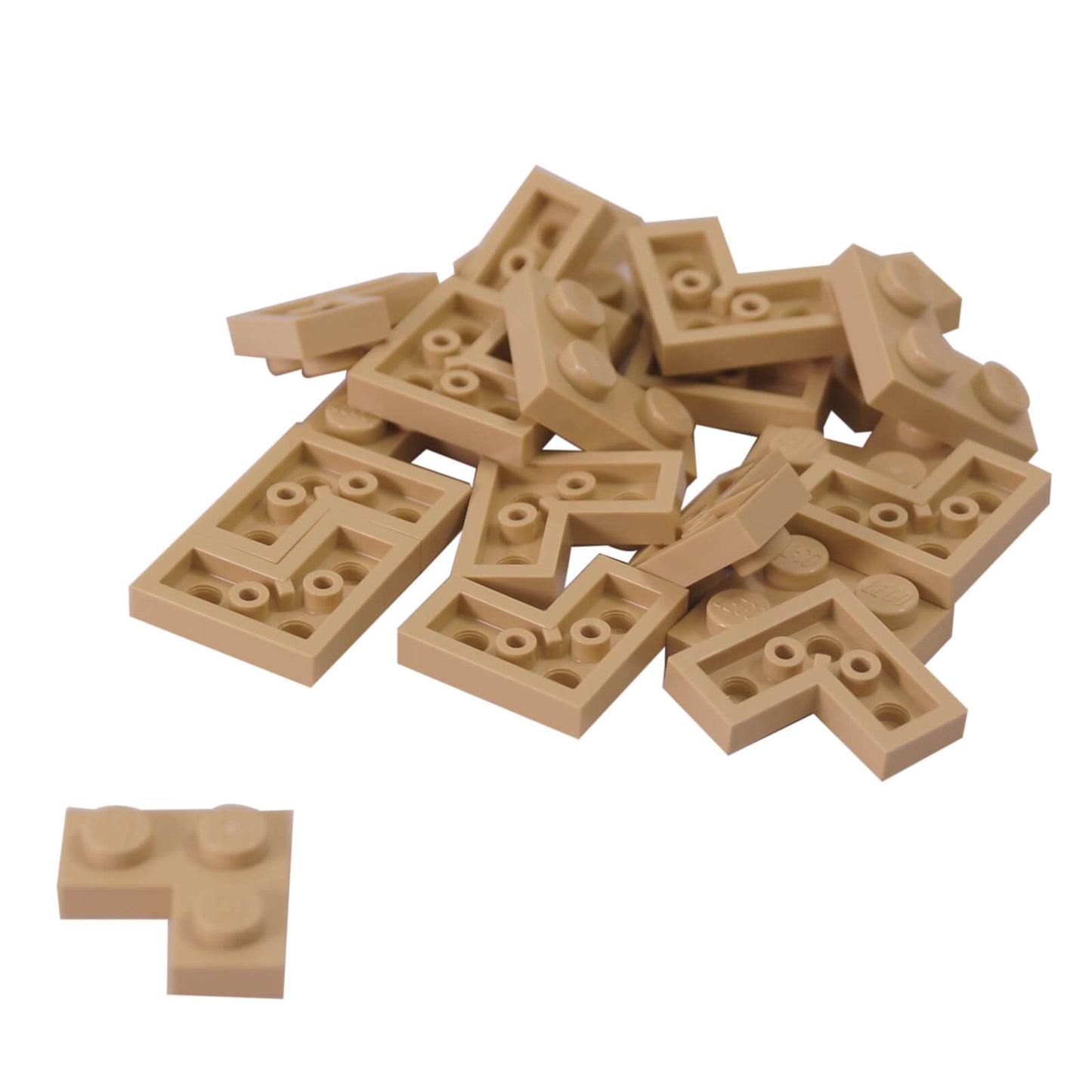 LEGO plate 2x2 corner part 2420 L shaped plate tan