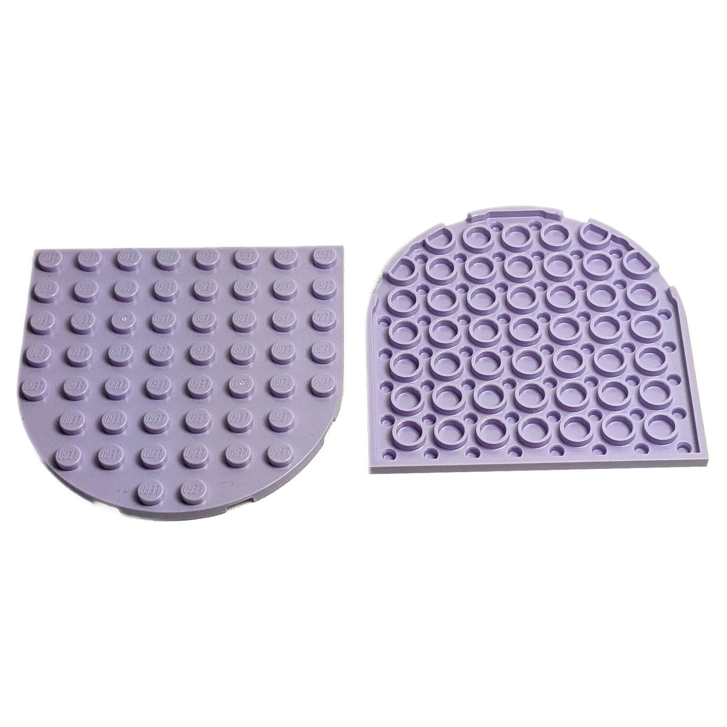 LEGO round plate 8x8 rounded end part 41948 lavender