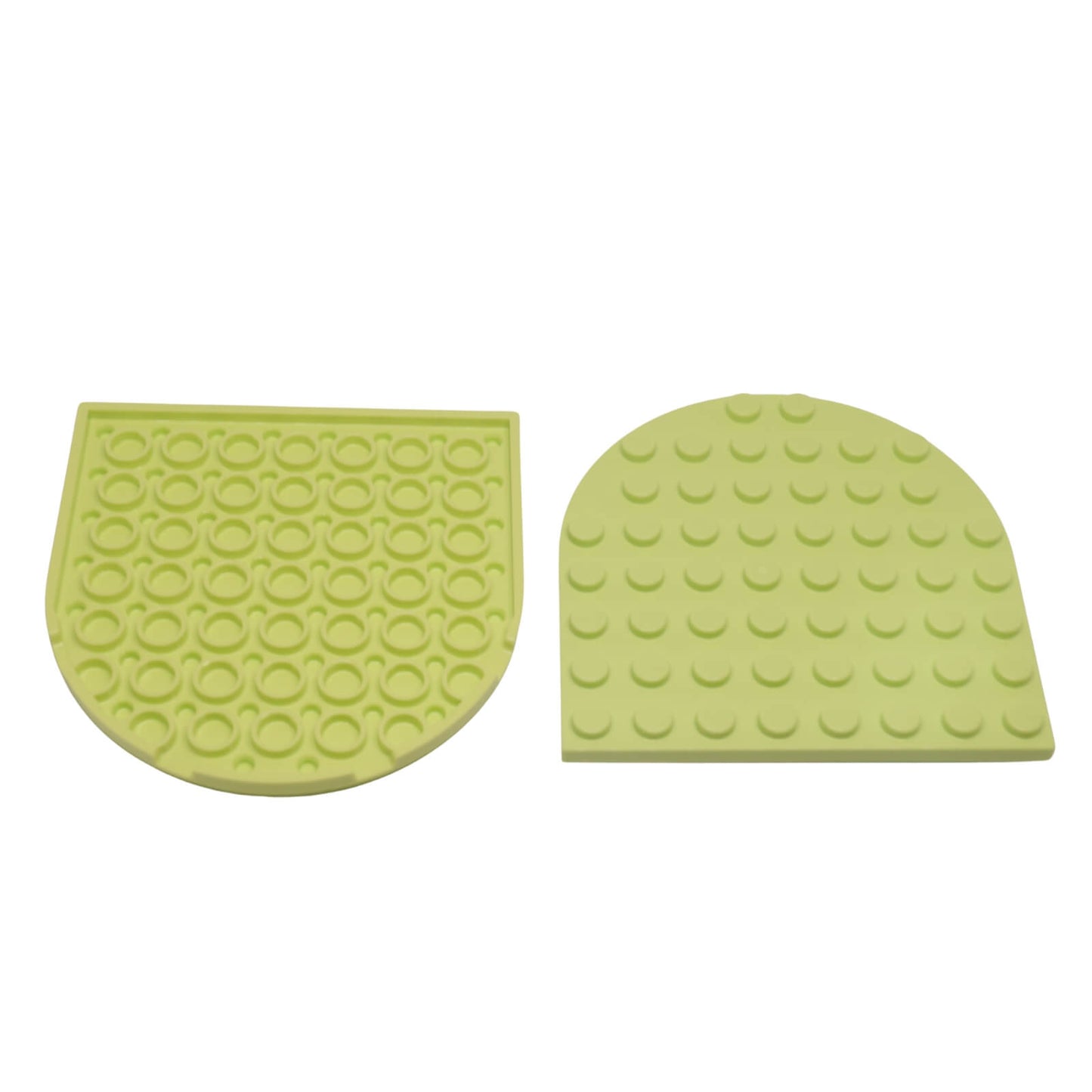 LEGO round plate 8x8 rounded end part 41948 yellowish green