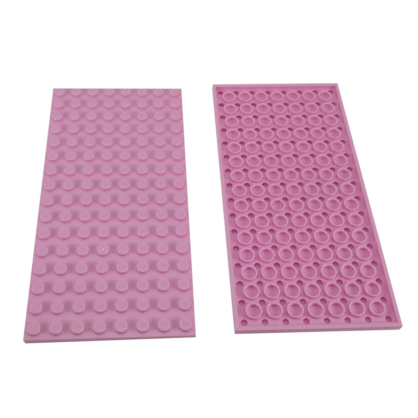 LEGO® levy 8 x 16 suuri pohjaosa, leveä litteä elementti perustuksiin ja suuriin rakennelmiin, kirkas vaaleanpunainen väri
