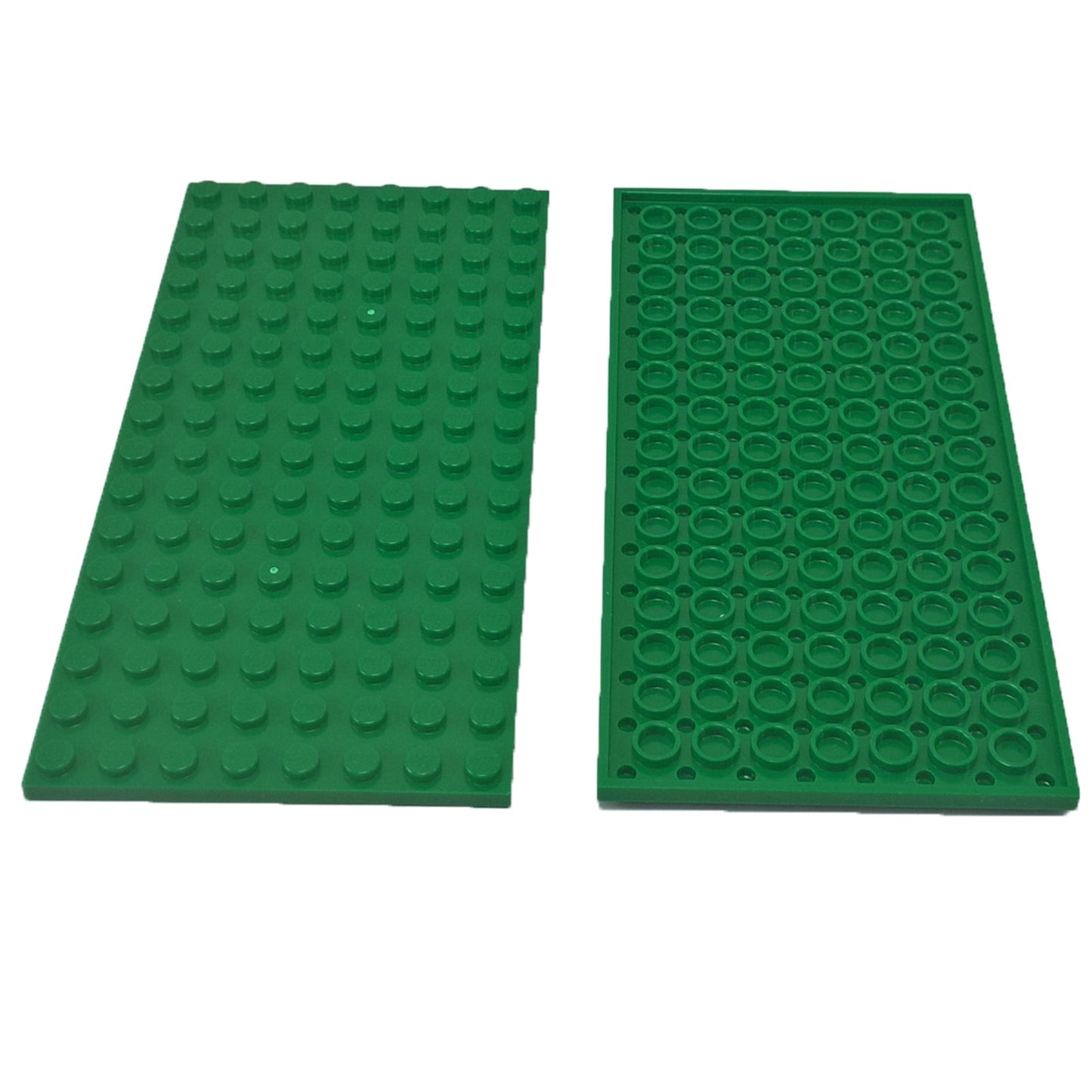 LEGO® levy 8 x 16 suuri pohjaosa, leveä litteä elementti perustuksiin ja suuriin rakennelmiin, vihreä väri
