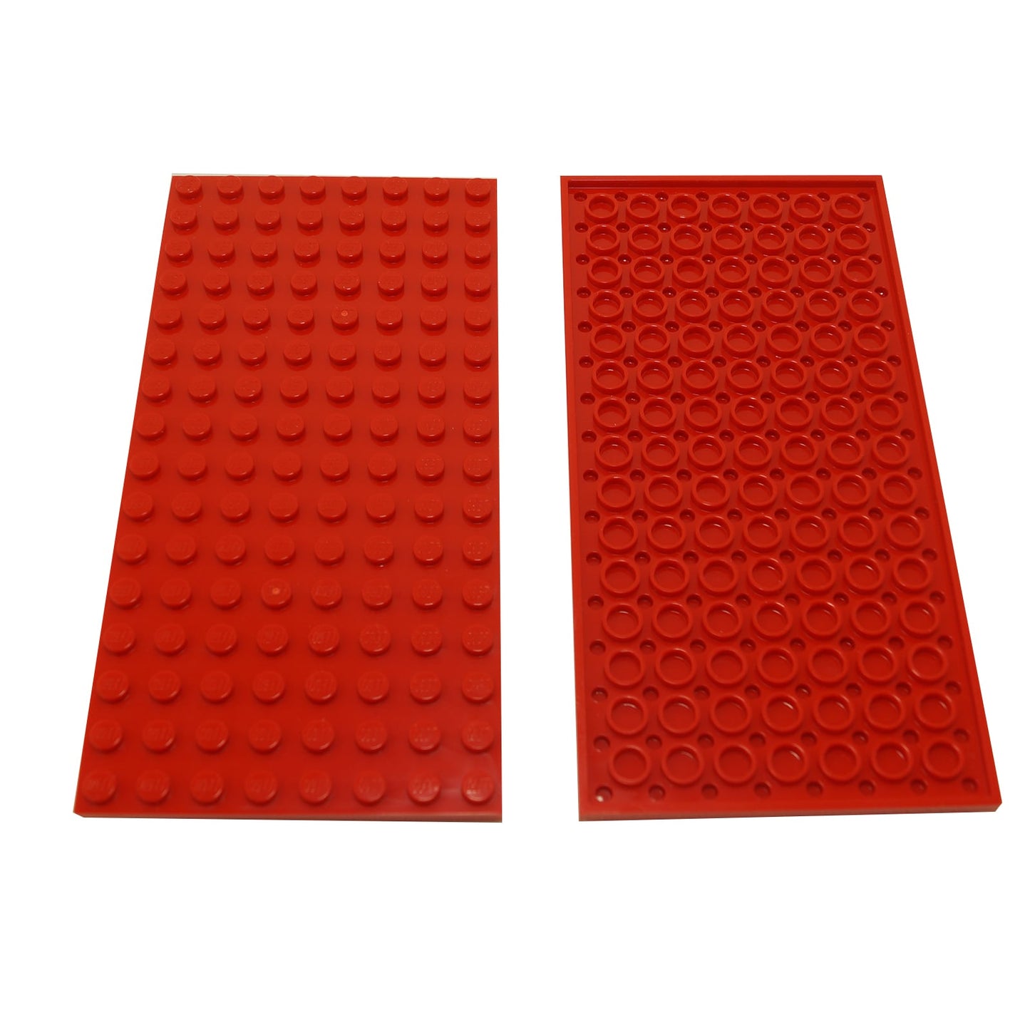 LEGO® levy 8 x 16 suuri pohjaosa, leveä litteä elementti perustuksiin ja suuriin rakennelmiin, punainen väri
