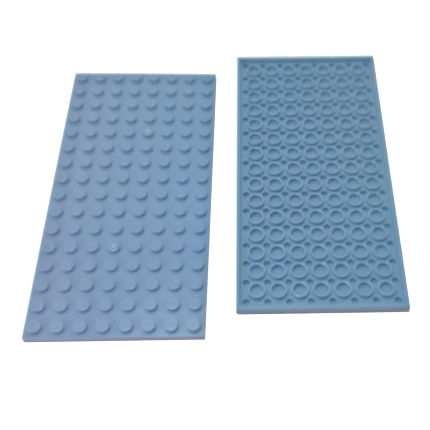 LEGO® levy 8 x 16 suuri pohjaosa, leveä litteä elementti perustuksiin ja suuriin rakennelmiin, hiekka sininen väri
