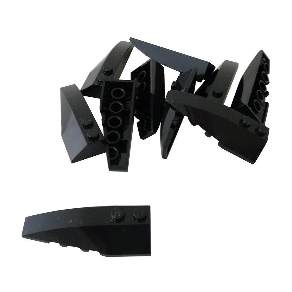Pièce de véhicule LEGO Wedge 6 x 2 gauche 41748 vue de dessus en noir