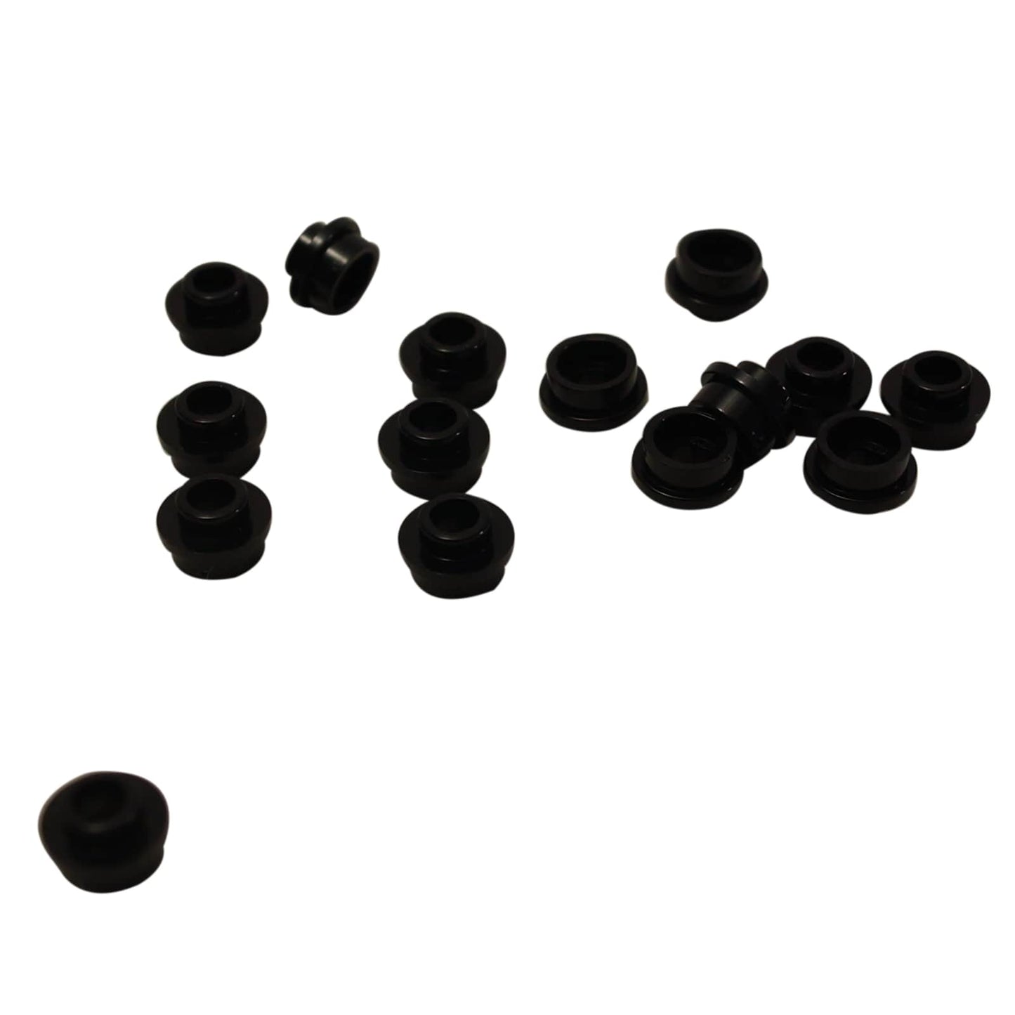 LEGO® round plate 1 x 1 with open stud, allows bar or clip connections for detailing and SNOT builds, black color
