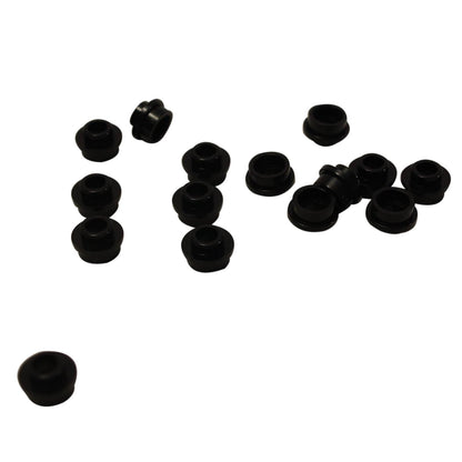 LEGO® round plate 1 x 1 with open stud, allows bar or clip connections for detailing and SNOT builds, black color
