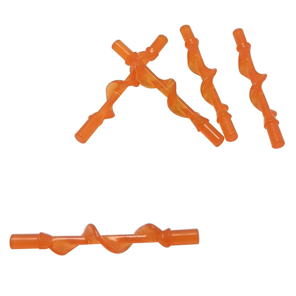 LEGO® Power Burst Bolt Spiral with Bar Ends 35032d energy effect element trans orange