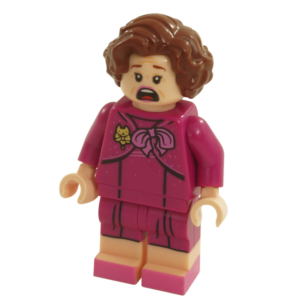 LEGO® Harry Potter Professor Dolores Umbridge minifigure hp235 in magenta outfit
