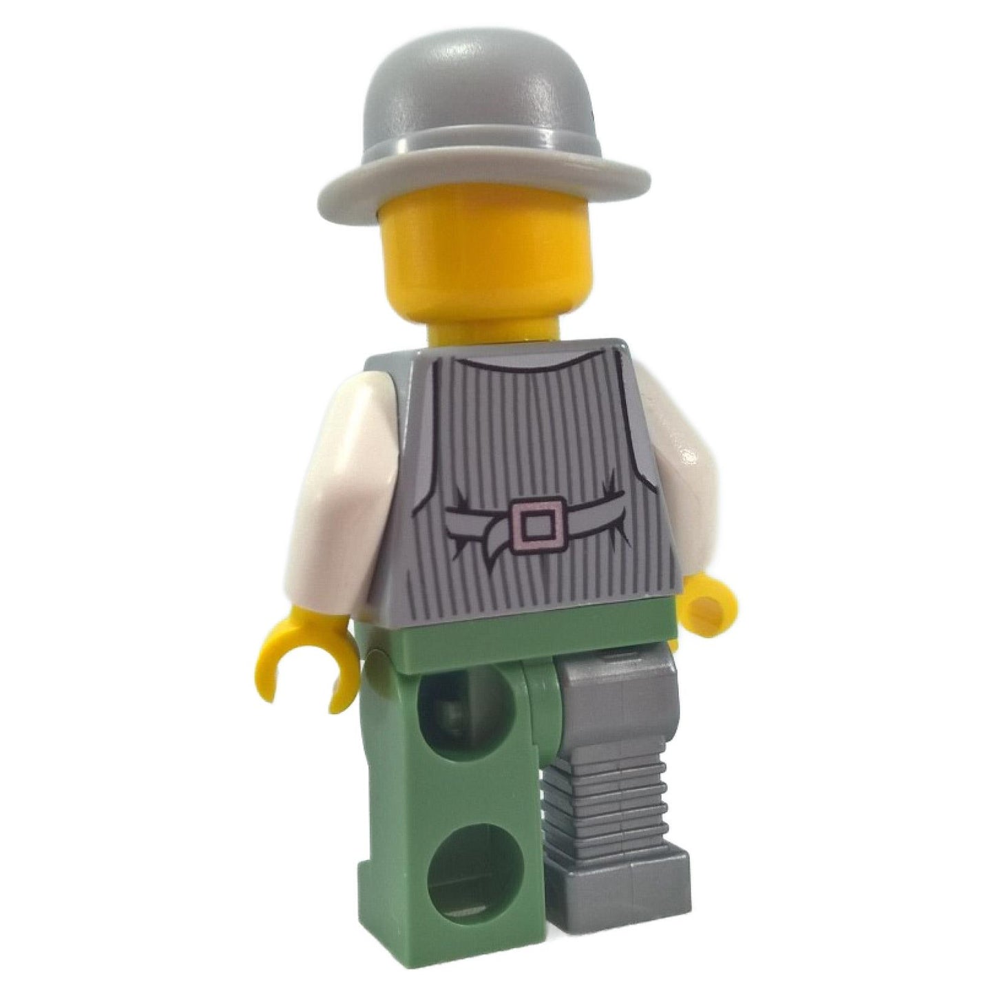 LEGO® Monster Fighters Doctor Rodney Rathbone Minifigur Rückansicht, die bedruckte Weste und Gürteldetails zeigt.