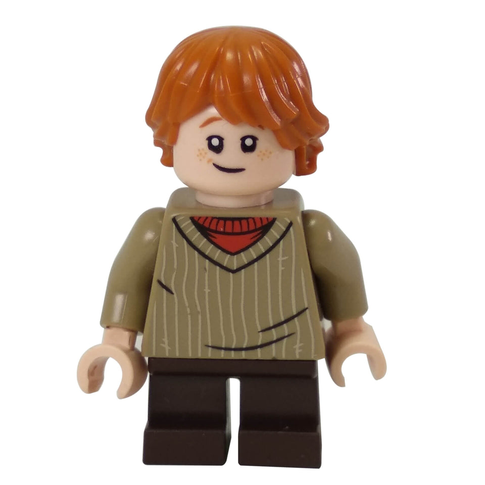 LEGO® Harry Potter Ron Weasley minifigure hp142 with dark tan sweater
