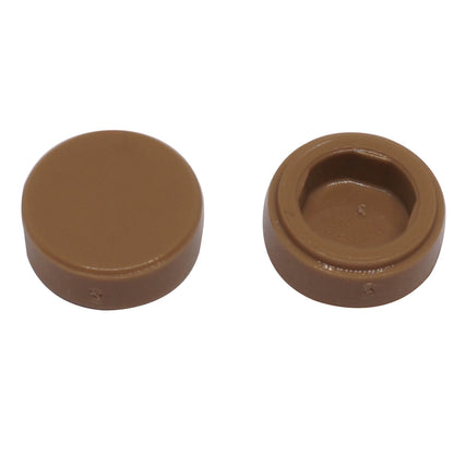 LEGO round tile 1x1 part 98138 smooth studless element, dark tan