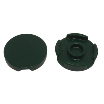 LEGO round tile 2x2 with stud holder underside part 14769, dark green