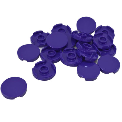 LEGO round tile 2x2 with stud holder underside part 14769, dark purple