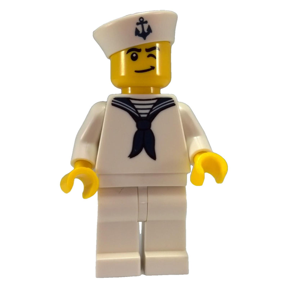 LEGO® Sailor Series 4 col058 minifigure in white uniform and anchor cap