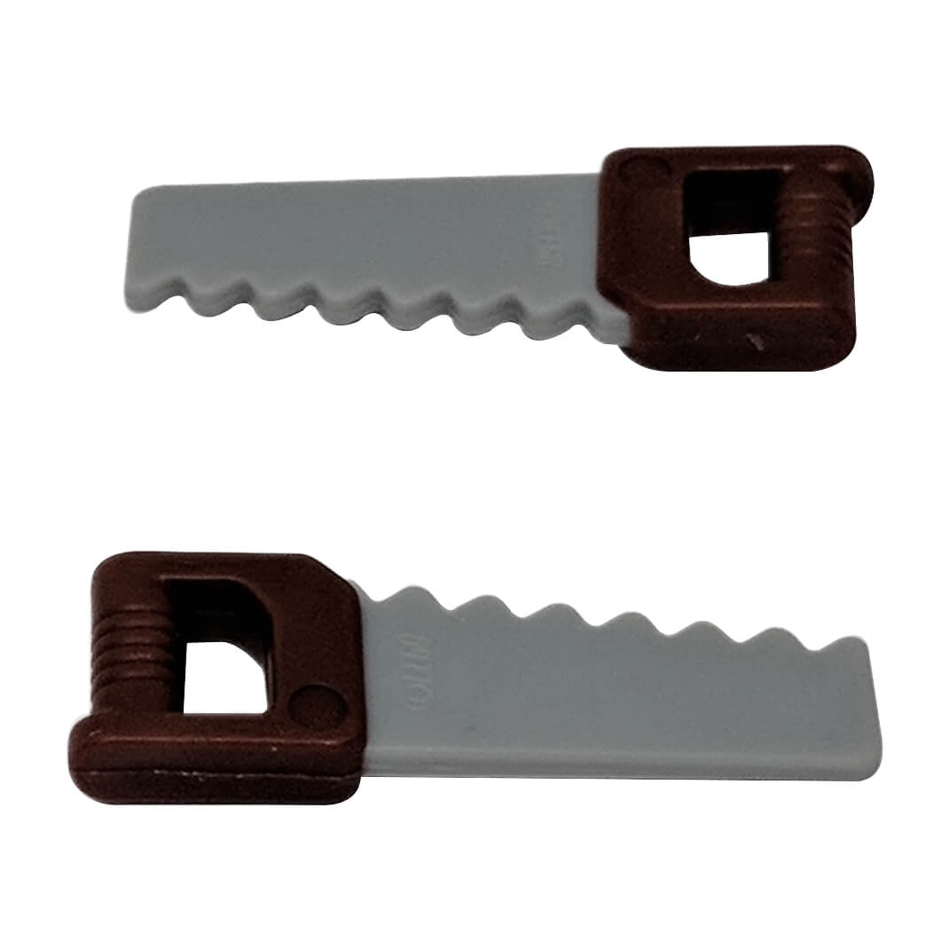 LEGO® Saw 18983pb01 with reddish brown handle minifigure tool