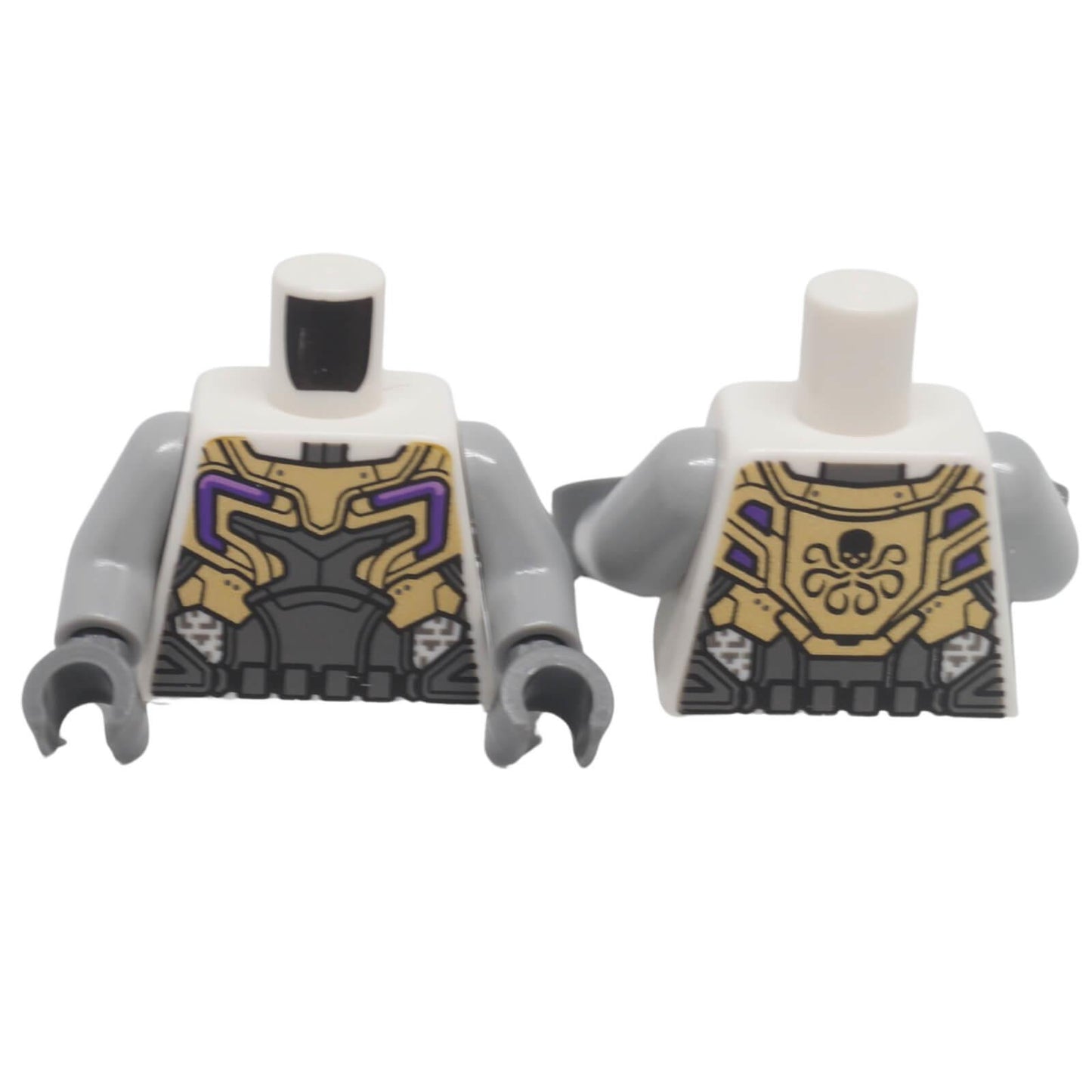 LEGO sci-fi armor torso with futuristic armour print and skull back pattern 973pb5776c01