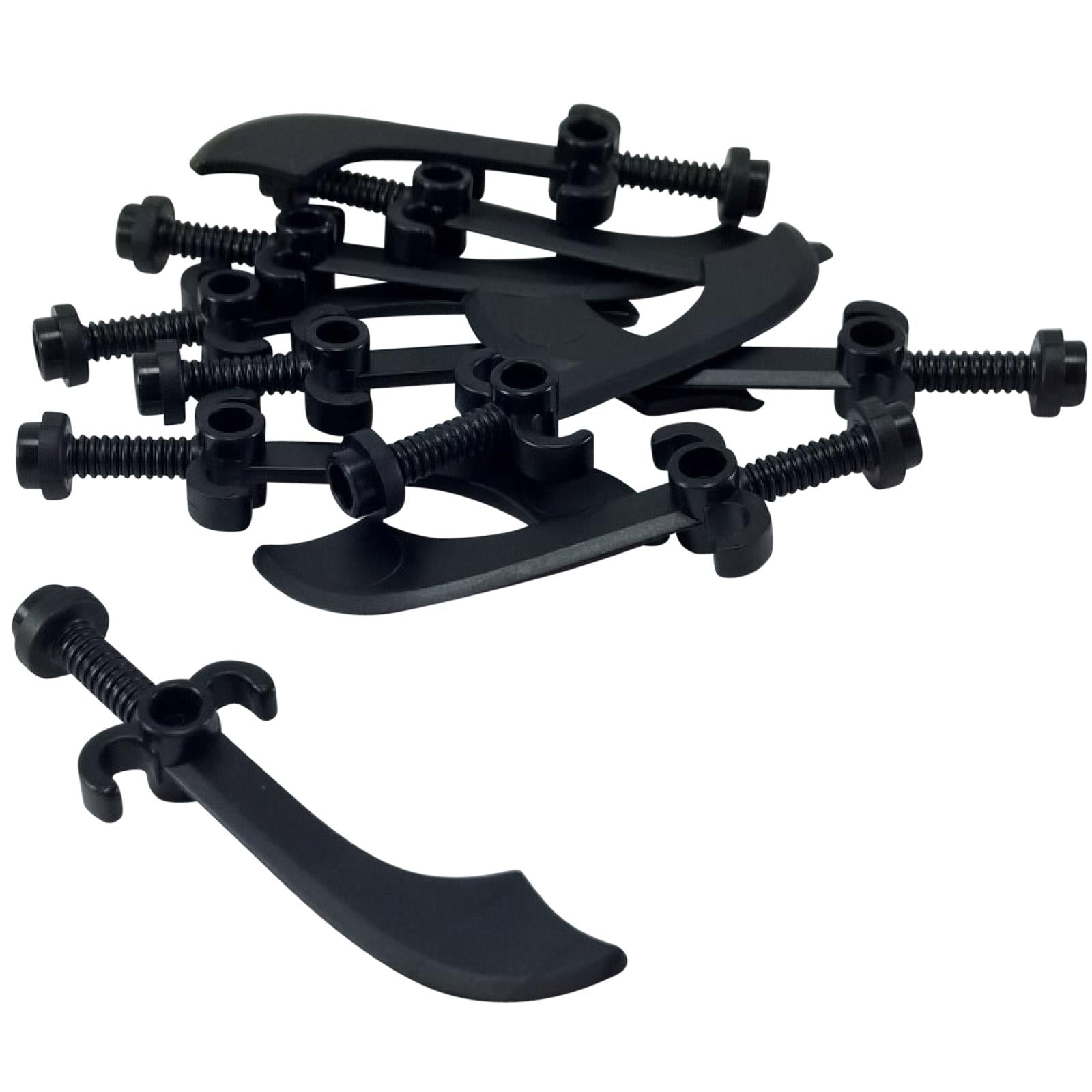 LEGO® Scimitar Sword Minifigure Weapon Part 43887 Black
