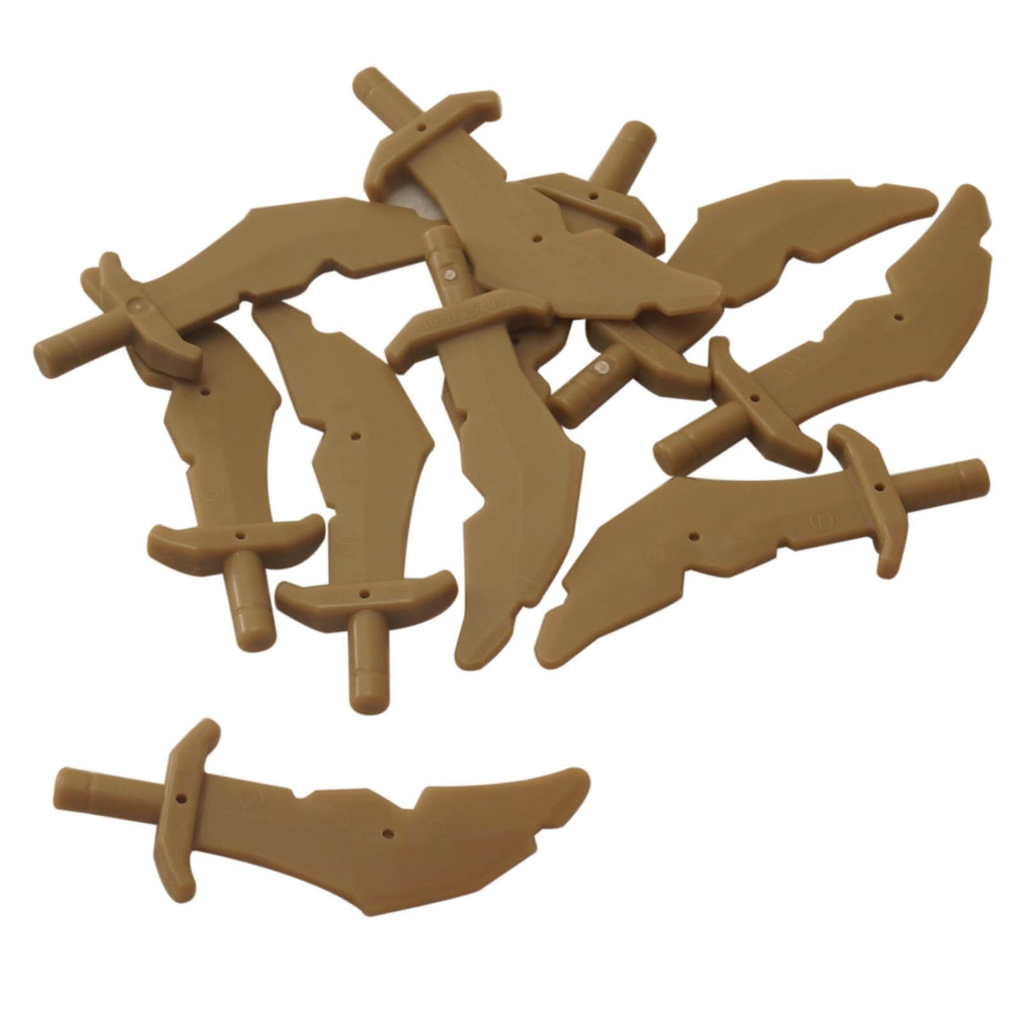 LEGO® Scimitar with Nicks Minifigure Weapon Part 60752 Dark Tan