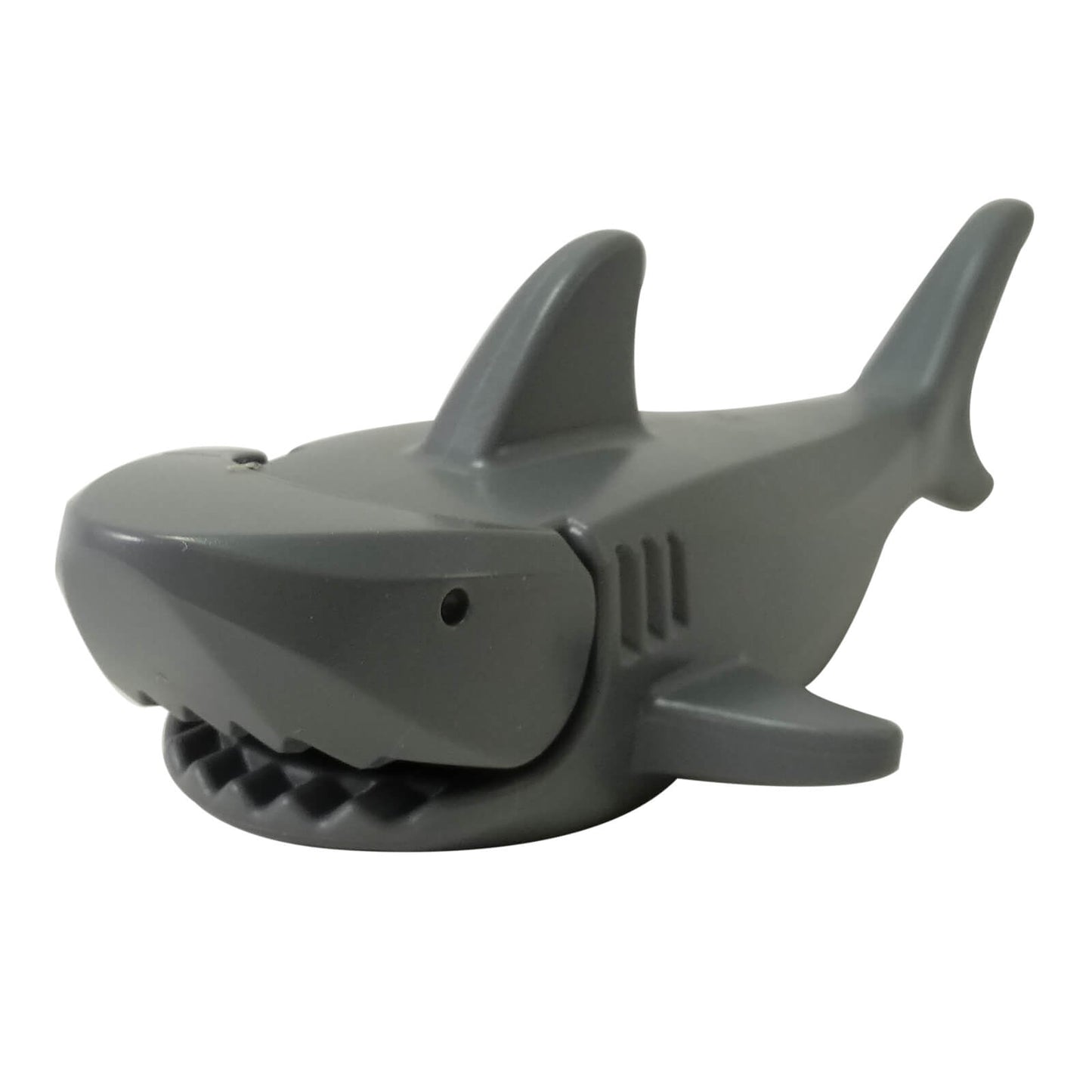 LEGO shark 2547c01 dark bluish gray complete assembly pointed nose debossed eyes sea animal figure