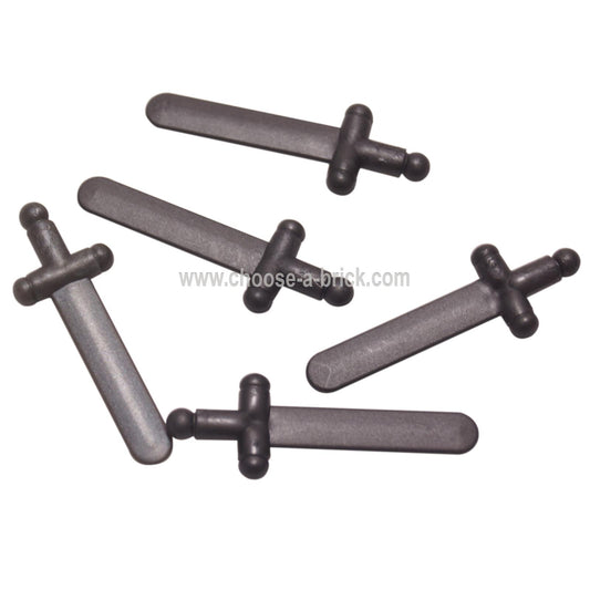 LEGO® Shortsword Minifigure Weapon Part 3847 Pearl Dark Gray