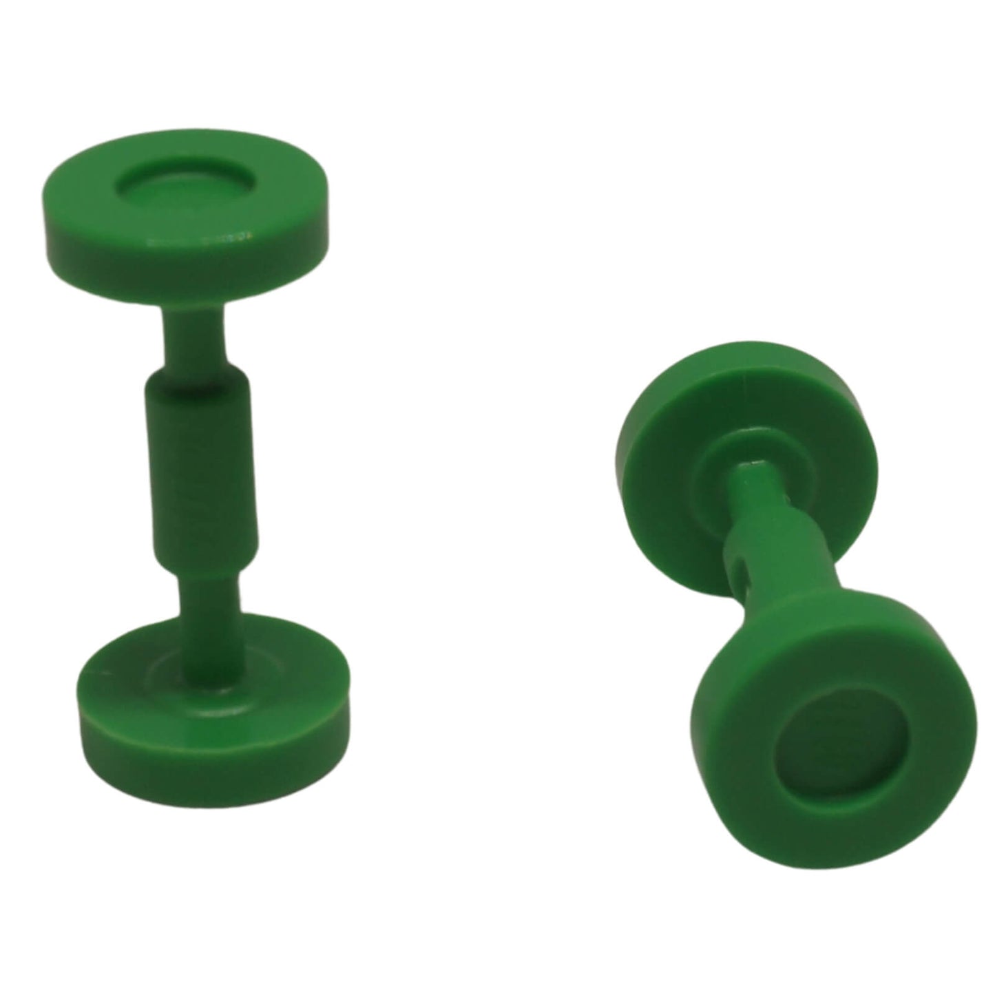 LEGO skateboard trolley wheel small element 2496, green