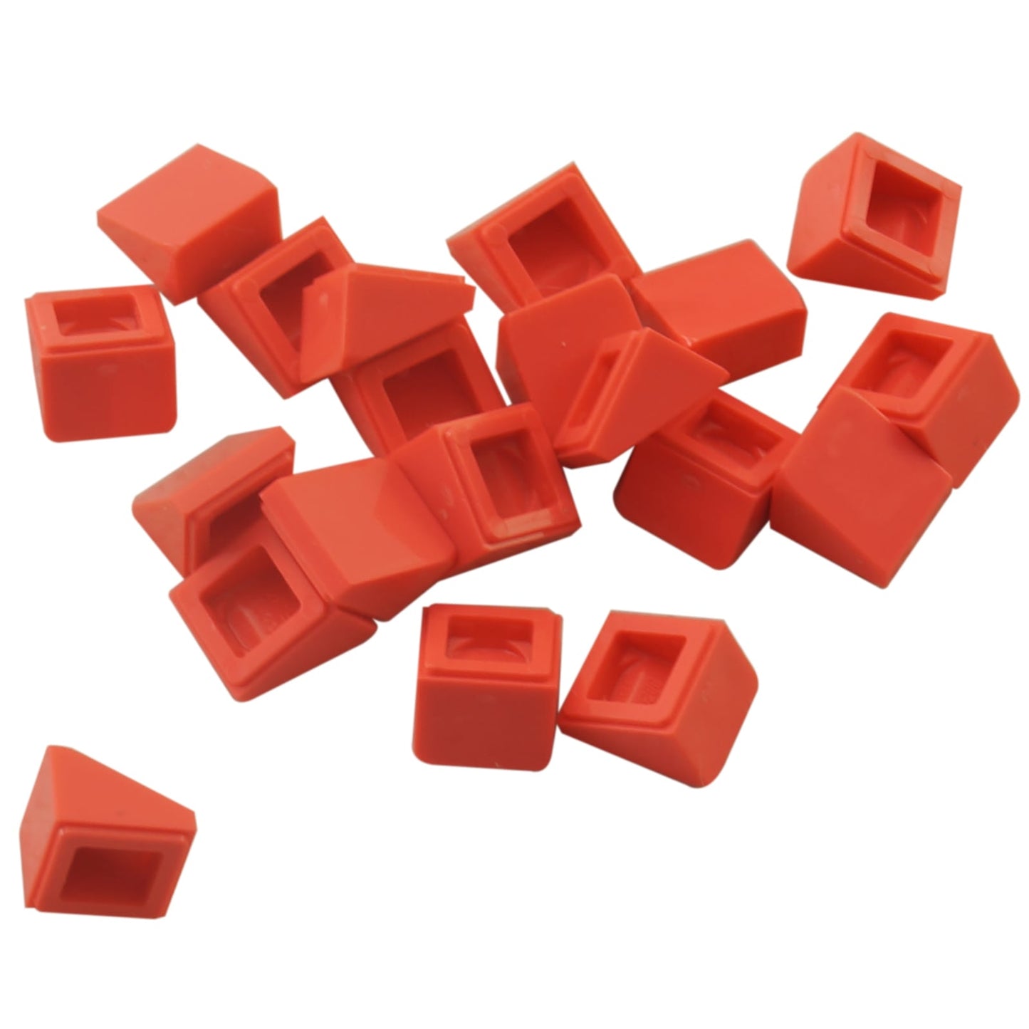 LEGO® slope 30 degree 1 x 1 x 2/3 piece, small angled surface for fine detailing and shaping, coral color
