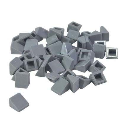 LEGO® slope 30 degree 1 x 1 x 2/3 piece, small angled surface for fine detailing and shaping, light bluish gray color
