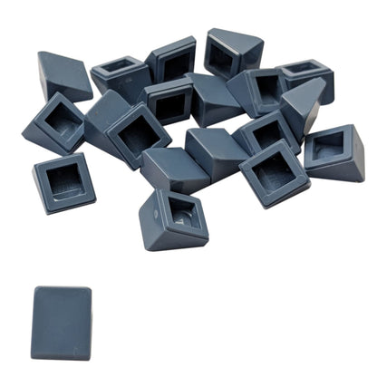 LEGO® slope 30 degree 1 x 1 x 2/3 piece, small angled surface for fine detailing and shaping, sand blue color
