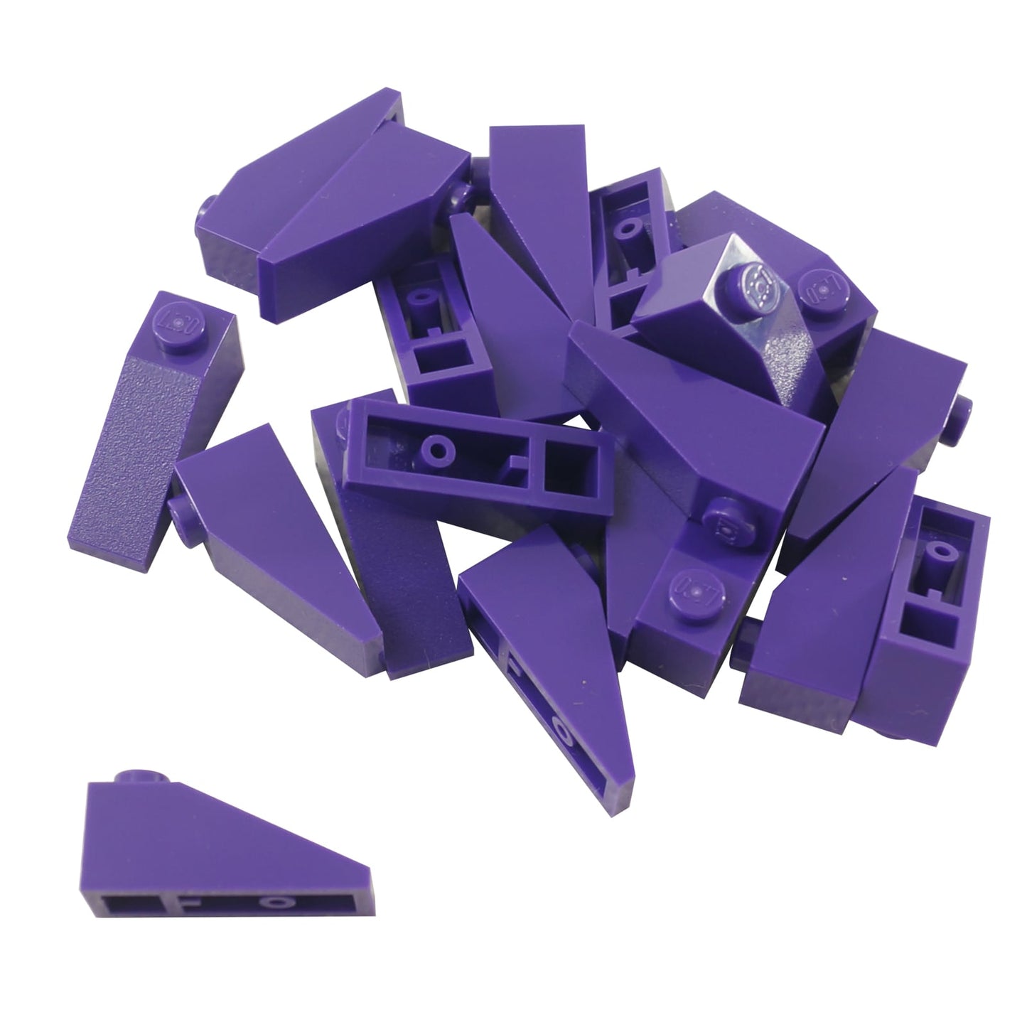 LEGO® Slope 33 3 x 1 in dark purple, a narrow angled slope piece used for rooflines and smooth transitions.
