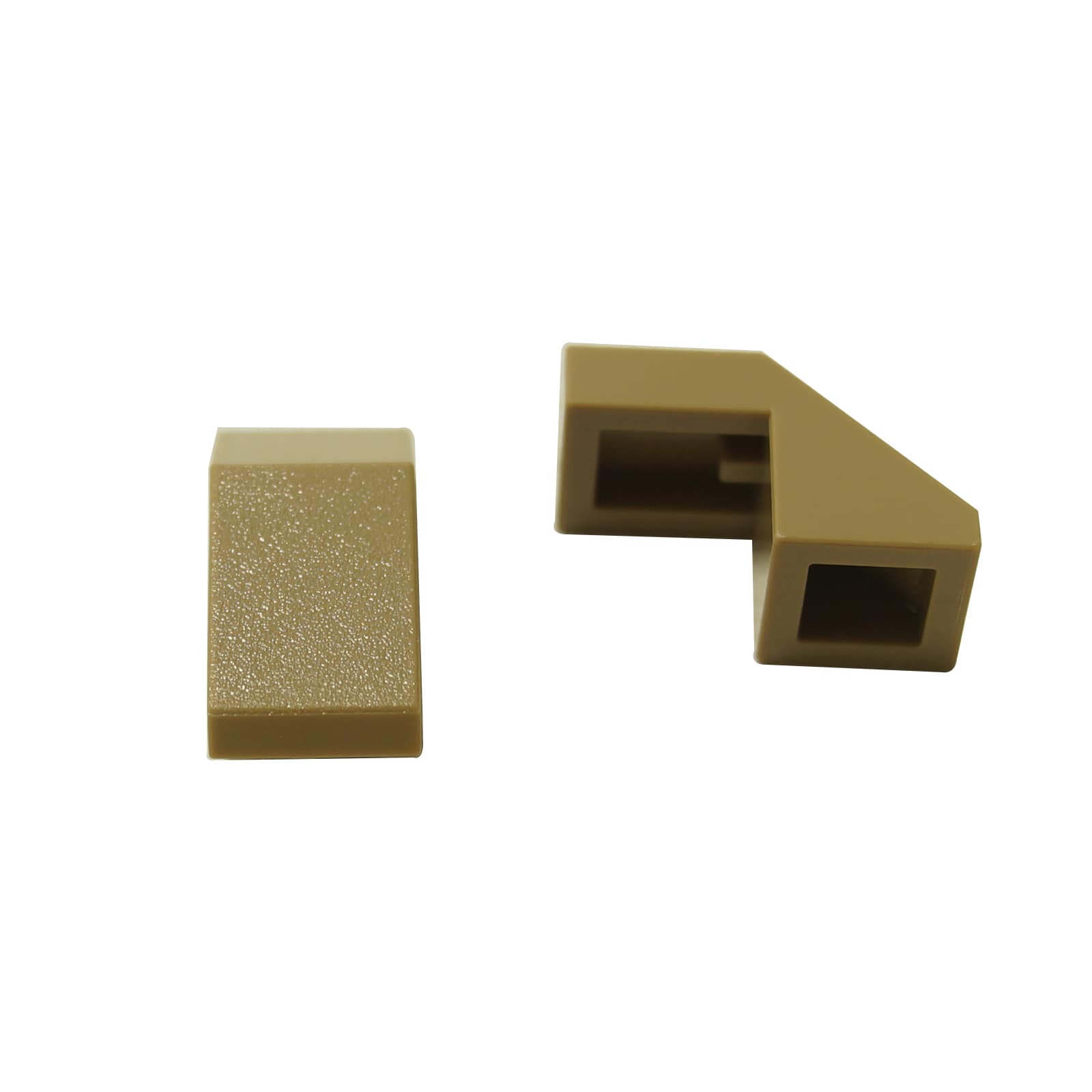 LEGO® pendiente de 45 grados 2 x 1 con recorte 2/3, pieza angular para dar forma detallada y construcciones mecánicas compactas, color marrón oscuro
