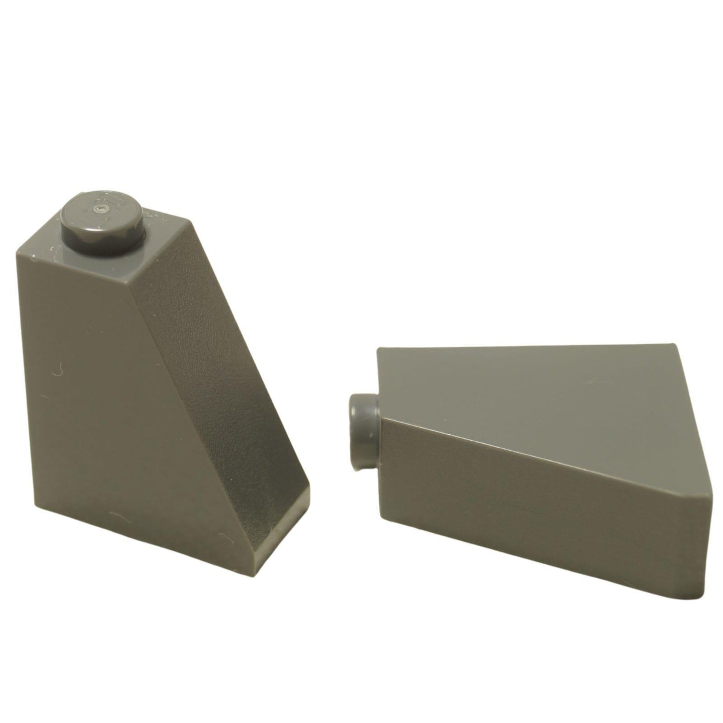 LEGO® slope 65 degree 2 x 1 x 2 piece, steep angled element for sharp shaping and compact builds, dark bluish gray color

