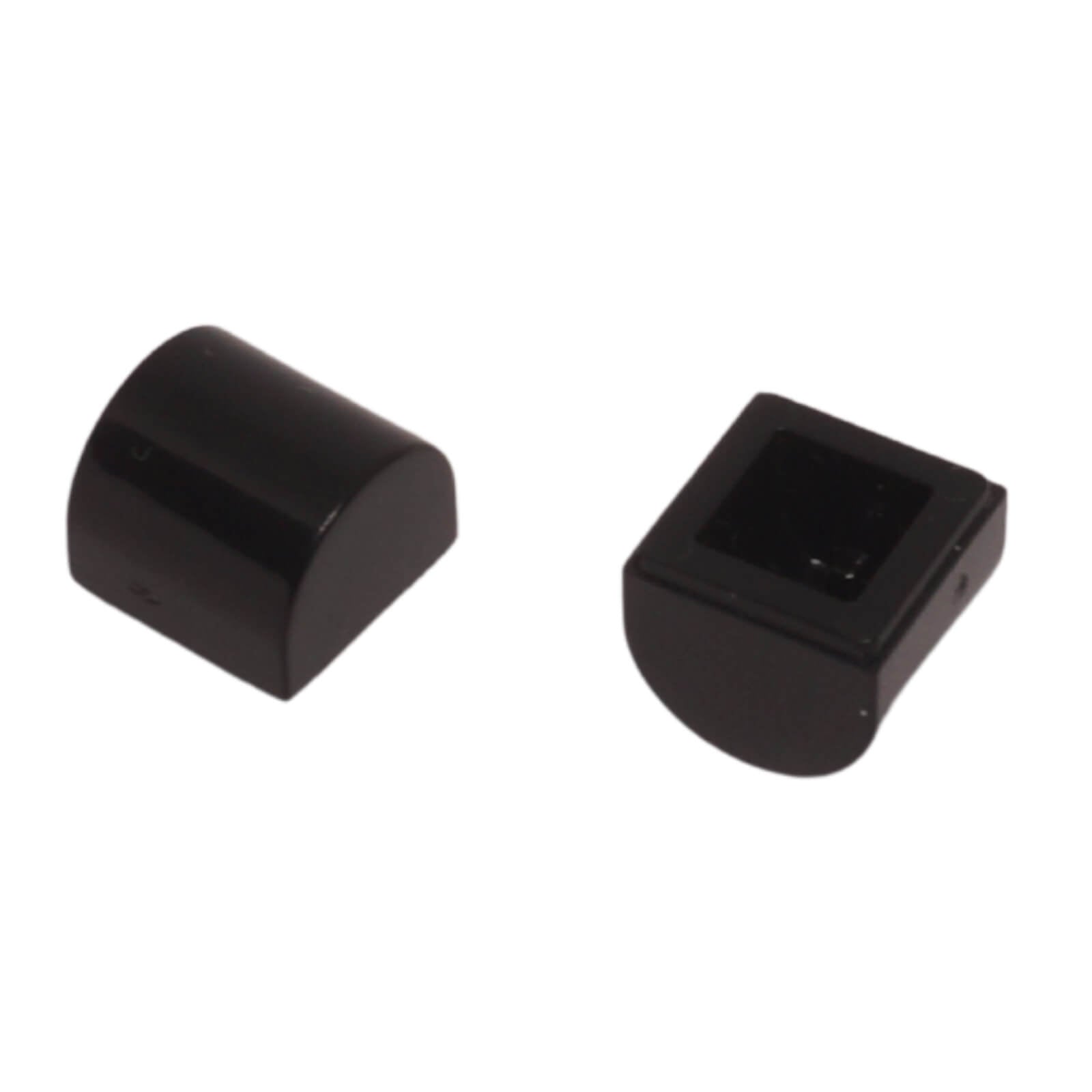LEGO® curved slope 1 x 1 x 2/3 double curve element, smooth rounded surface for detailing and shaping, black color
