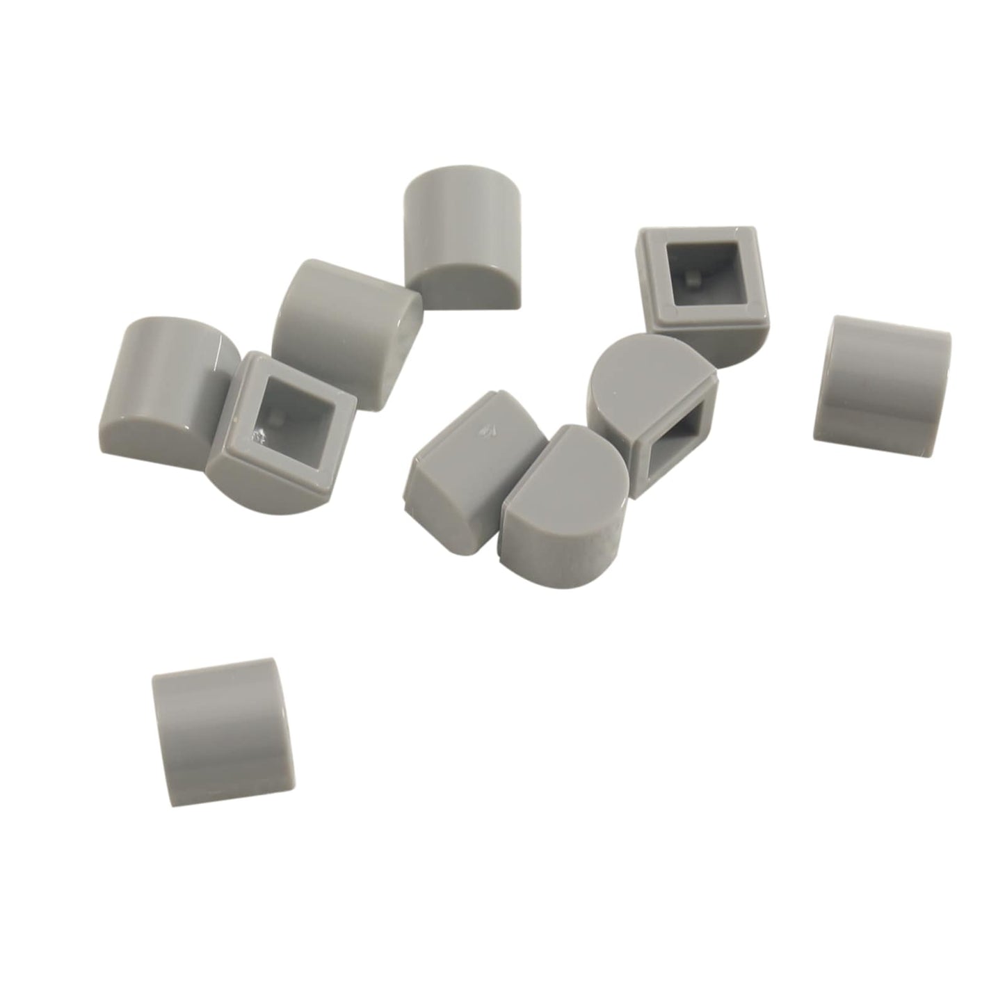 LEGO® élément de pente courbe 1 x 1 x 2/3 double courbe, surface lisse et arrondie pour le détail et la mise en forme, couleur gris bleu clair
