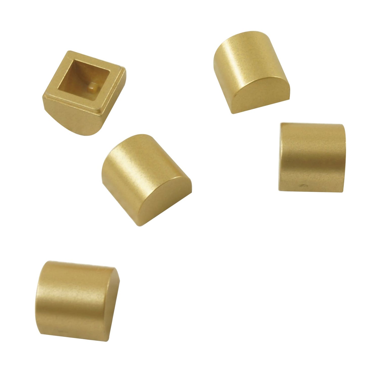 LEGO® élément de pente courbe 1 x 1 x 2/3 double courbe, surface lisse et arrondie pour le détail et la mise en forme, couleur or métallique
