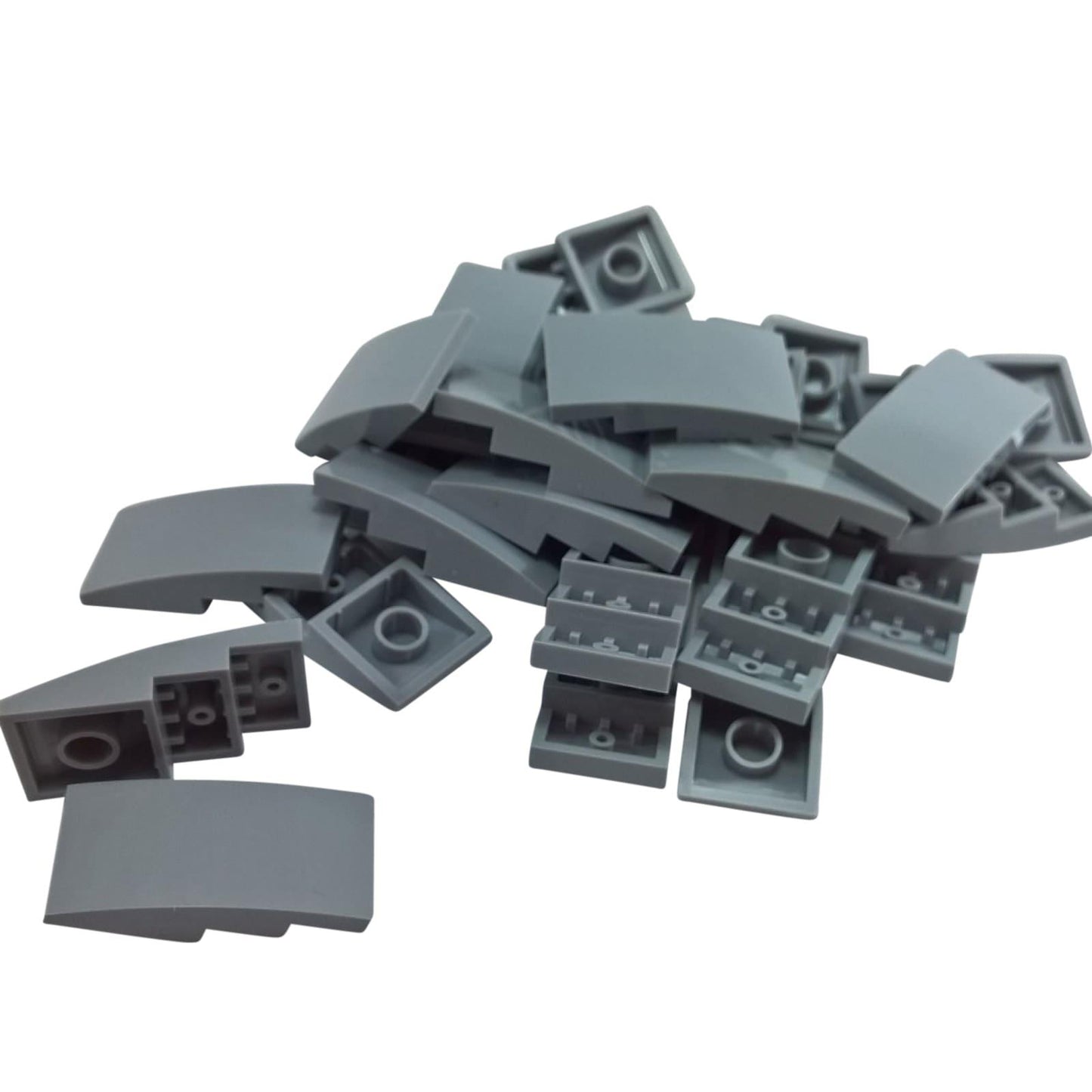 LEGO® zakřivený svah 4 x 2 díl, hladký zaoblený povrch pro obrysy vozidel a čisté tvarování, tmavě modrošedá barva
