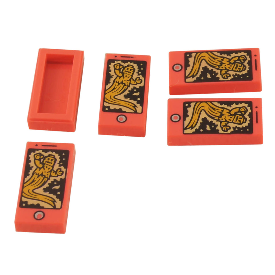 LEGO Smartphone Tile with Ghost Screen Pattern 3069pb723