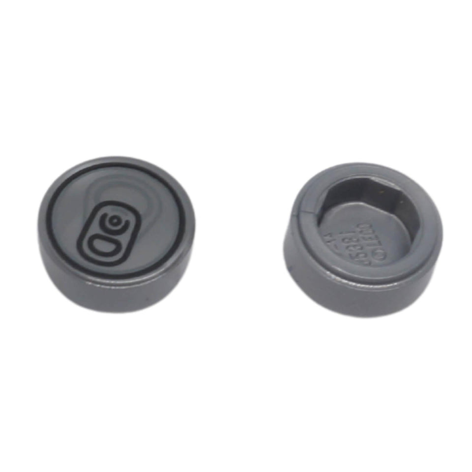 LEGO® round 1 x 1 tile with printed soda can top design 98138pb033