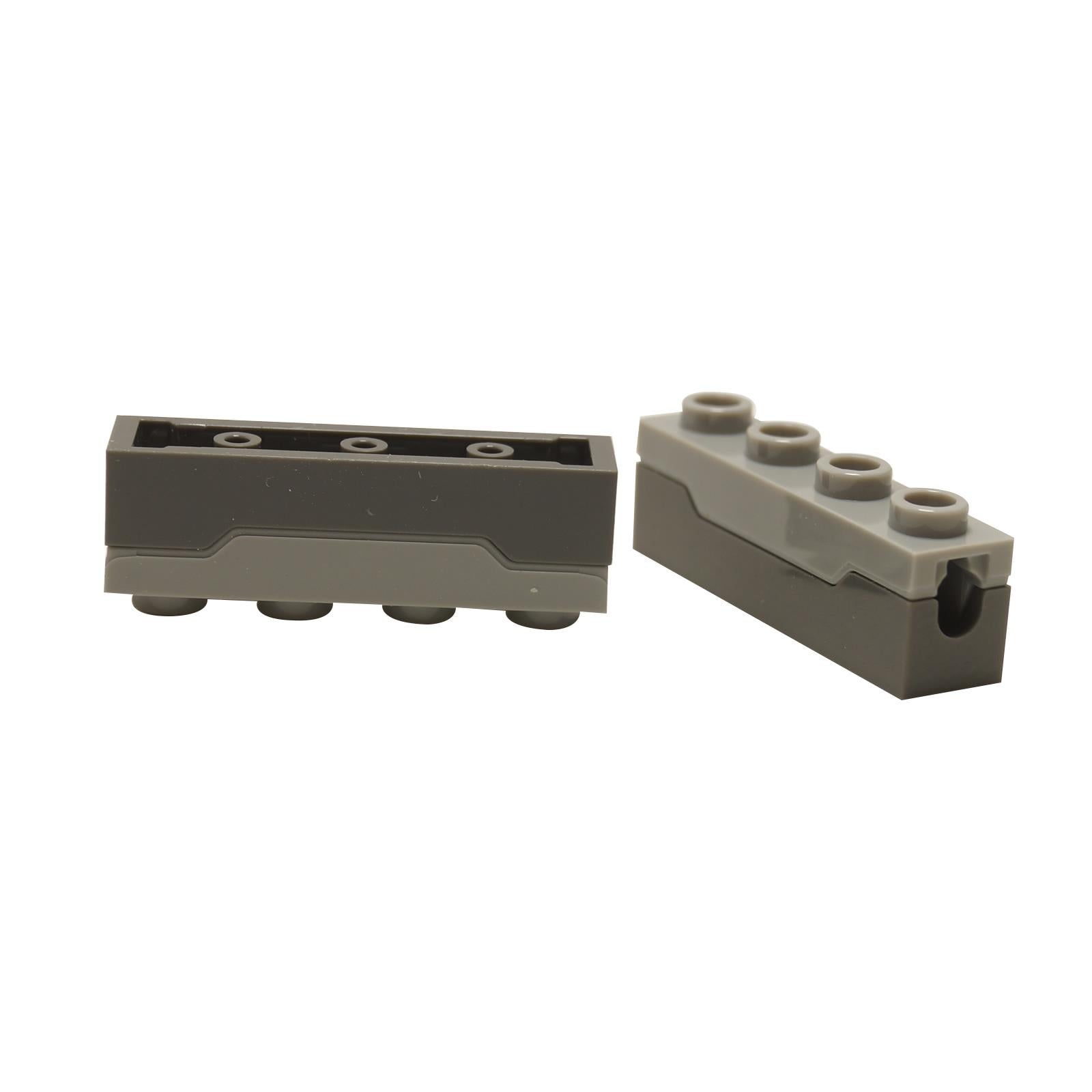 LEGO® 1x4 Spring Shooter projectile launcher part 15301c01, a mechanism for firing spring-loaded darts.