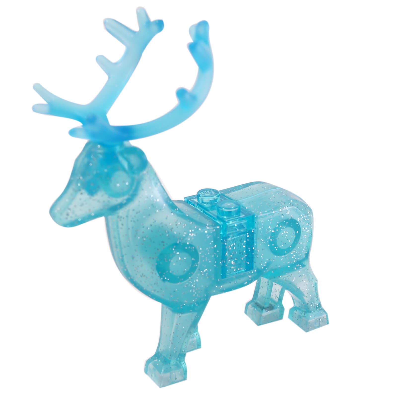 LEGO trans light blue stag deer 51493c01 with flexible antlers fantasy animal figure