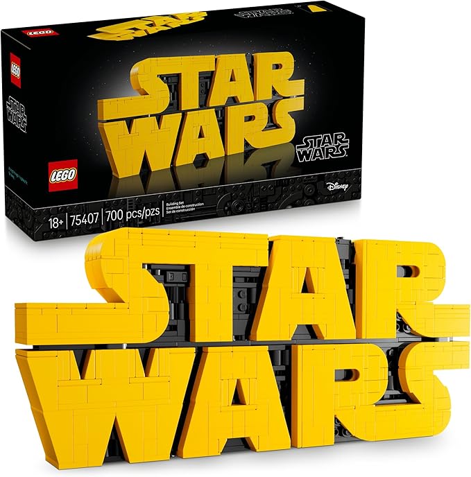 LEGO Star Wars logo 75407 brick built display model set