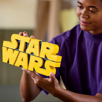 LEGO Star Wars logo 75407 brick built display model