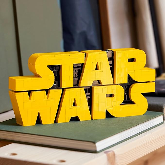 LEGO Star Wars logo 75407 brick built display model stand