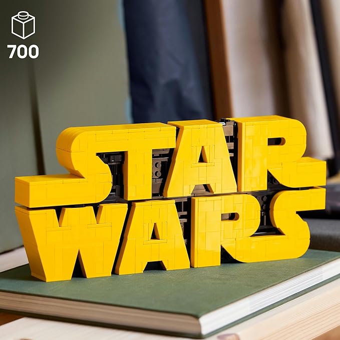 LEGO Star Wars logo 75407 brick built display model