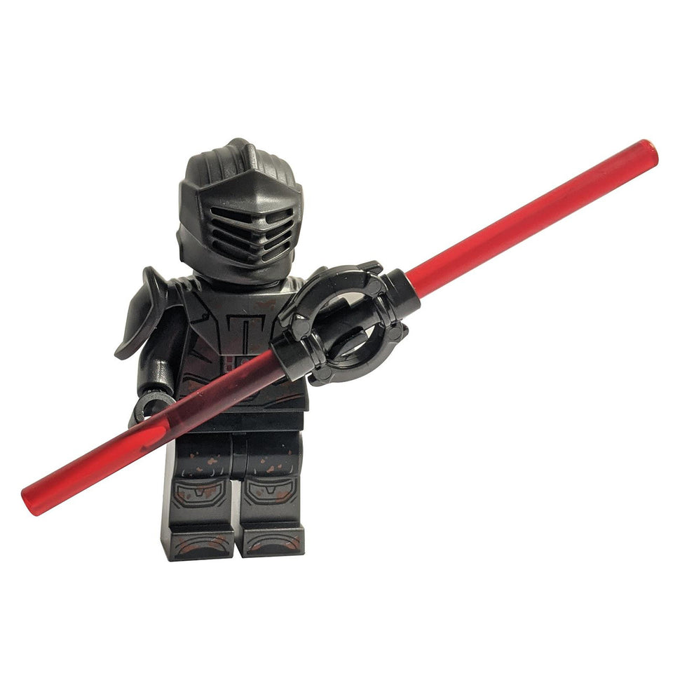 LEGO Marrok Inquisitor sw1301 with red double-bladed lightsaber.