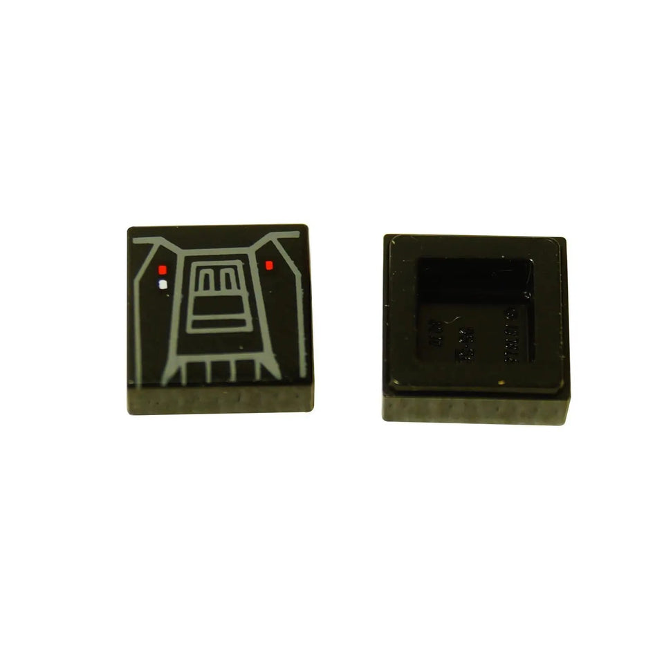 LEGO® Star Wars Moff Gideon jetpack tile, printed square tile featuring jetpack design used for minifigure back detail
