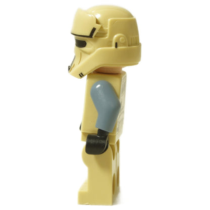 LEGO® Star Wars Shoretrooper Captain minifigure side profile showing helmet and armor details.